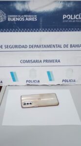 Imagen del celular robado.